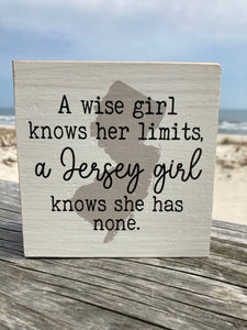 Jersey Girl wood block