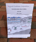 Load image into Gallery viewer, Printed LBI Shoreline Flour Sack Tea Towels

