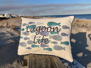 “Lagoon Life” Pillow