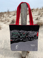Load image into Gallery viewer, Embroidered LBI Shoreline Tote Bag
