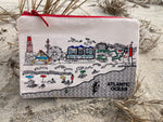 Load image into Gallery viewer, Embroidered LBI Shoreline Cosmetic Bag
